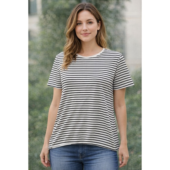 Frank & Eileen Tops - Frank & Eileen Josephine Half Sleeve Tee Lab T-Shirt size Small Striped
